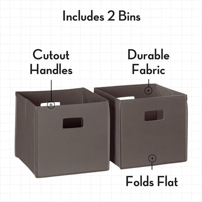 RiverRidge Kids 2pc Fabric Collapsible Storage Cube Organizers - Image 3