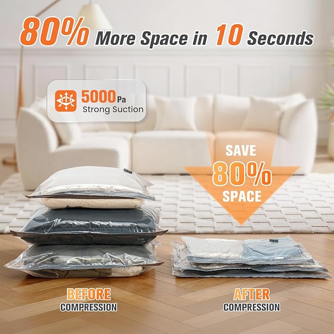 18 Pack Vacuum Storage Bags for Travel - Image 3