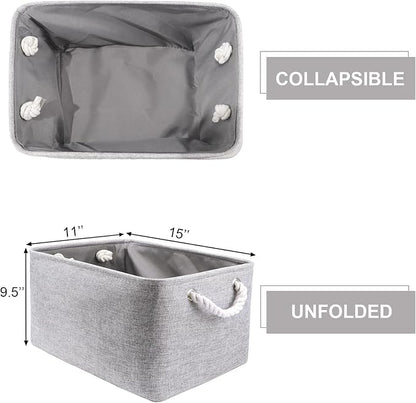 HNZIGE Shelf Baskets for Storage Storage Bins Fabric Storage Baskets for Shelves - Image 7