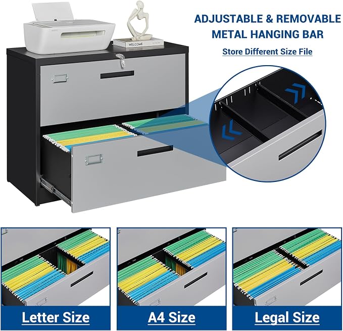 2 Drawer Lateral File Cabinet - Image 4