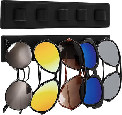 2 Pack Wooden Sunglasses Organizer Wall Mounted by Unknown
