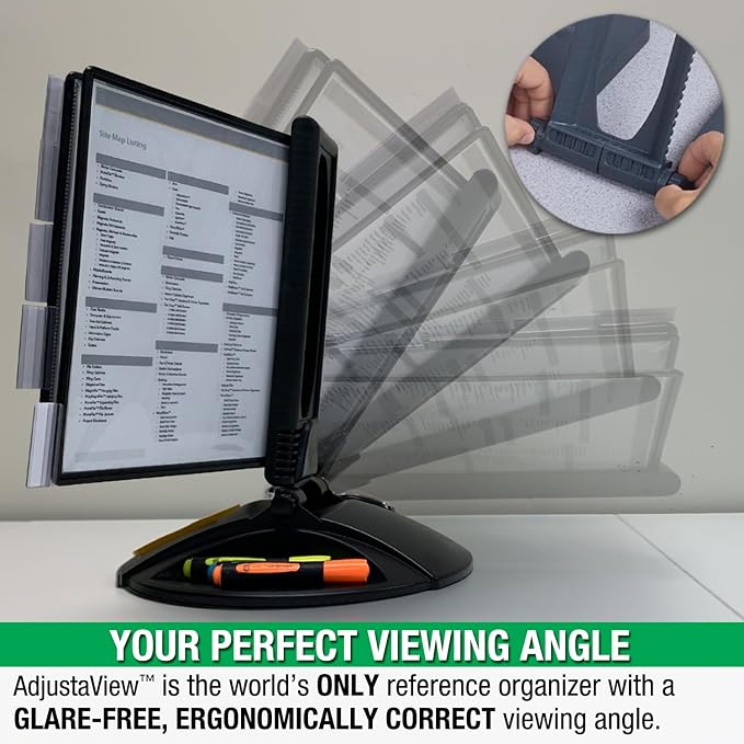 Ultimate Office AdjustaView 10-Pocket Desk Reference Organizer - Image 4
