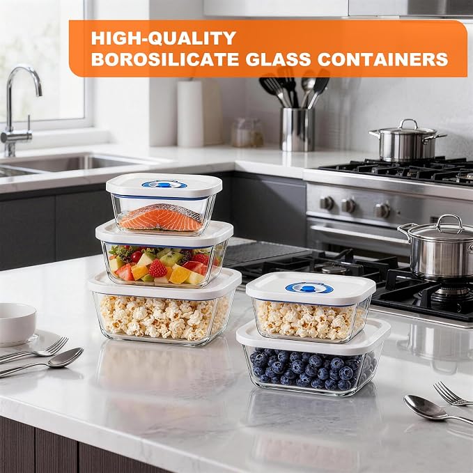Vacuum Seal Borosilicate Glass Containers - Image 2