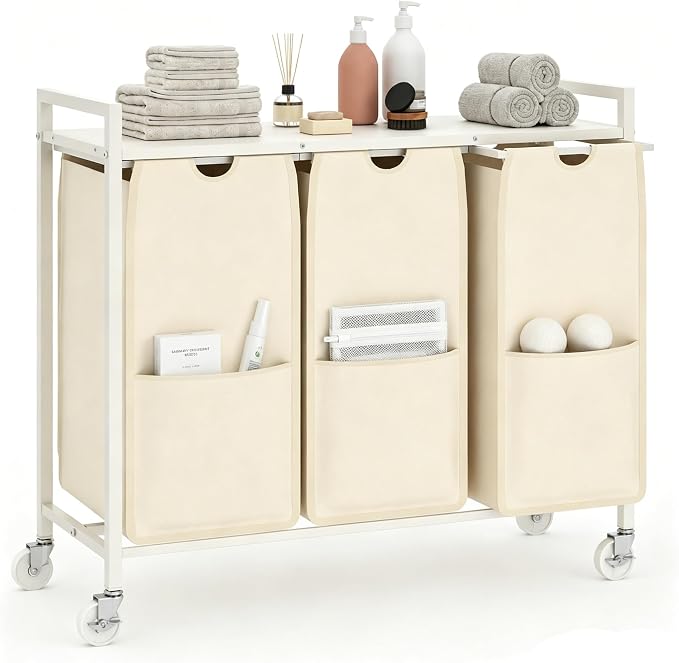 Garvee Rolling Laundry Hamper by Garvee