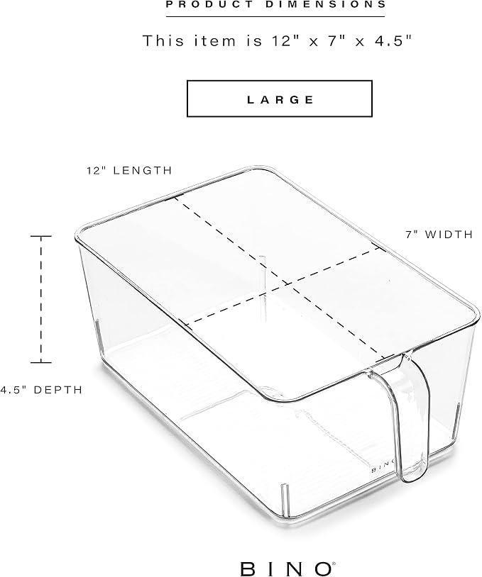 BINO | Clear Storage Organizer | THE HOLDER COLLECTION | Clear Containers - Image 3