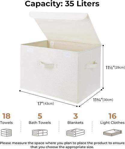 GRANNY SAYS Storage Boxes with Lids, Large Storage Bins with Lids, Decorative - Image 5