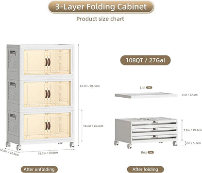 108 QT / 27 Gal Magnetic Double Door Cabinet - Image 2
