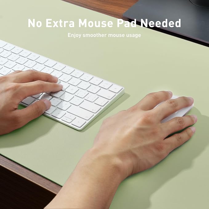 Aothia Leather Desk Pad Protector, Office Desk Mat, Large Mouse Pad, Non-Slip - Image 3