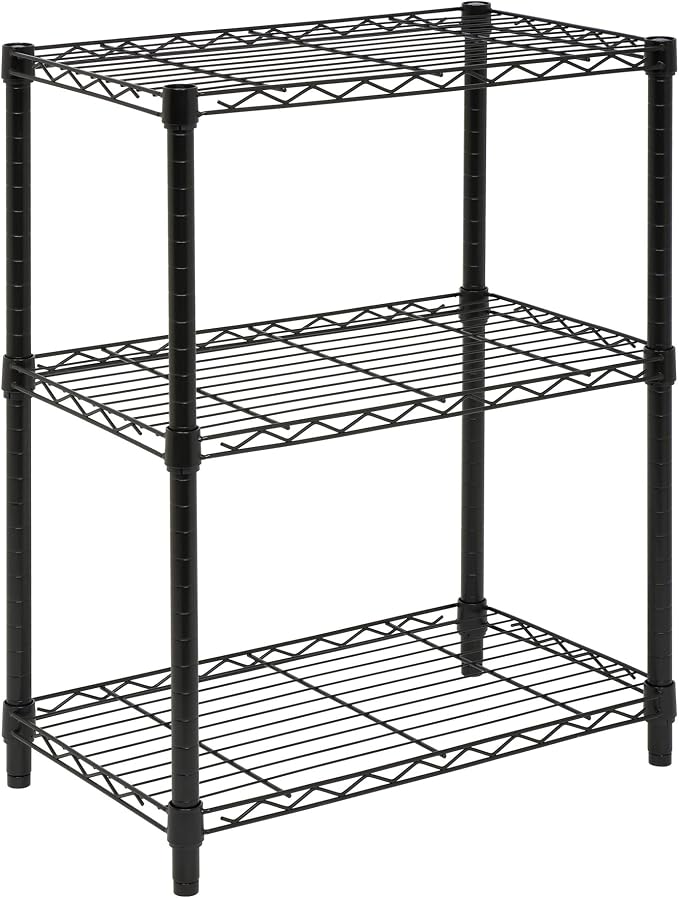 Honey-Can-Do 3-Tier Heavy Duty Adjustable Shelving Unit, 250-lb Per Shelf Metal - Image 4