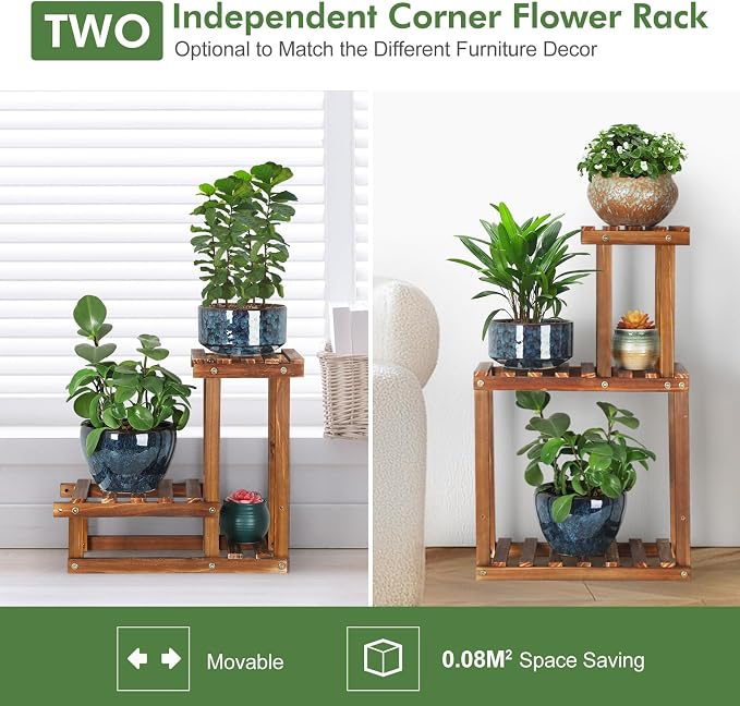 Plant Stand for multiple Plants Stands Indoor Outdoor Flower Pot Stand 5 Tiers - Image 6