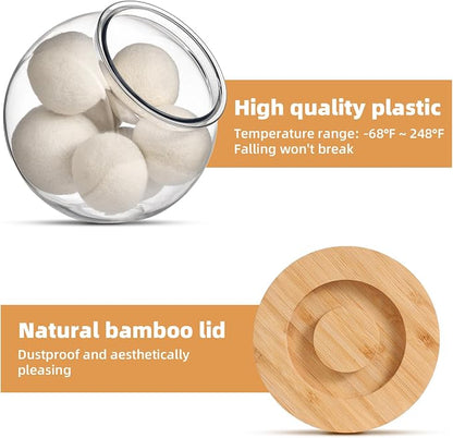 SUBEKYU Dryer Ball Holder for Laundry Room Organization, 0.85 Gallon Laundry - Image 3
