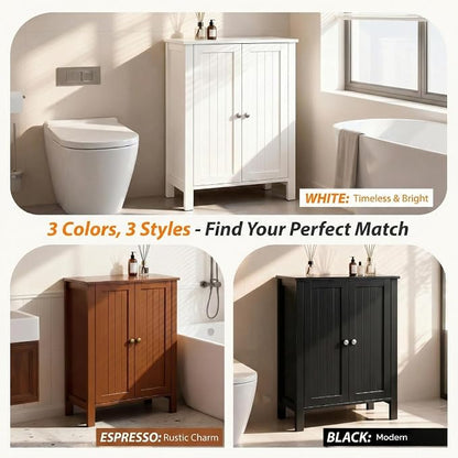 Bonnlo Bathroom Cabinet Free Standing Floor Storage - Image 9