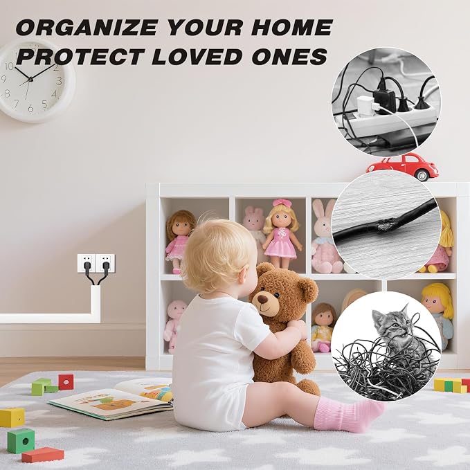 39" Silicone Cord Hider for Wall Mount TV, Large Self-Adhesive Cable Hider for - Image 4