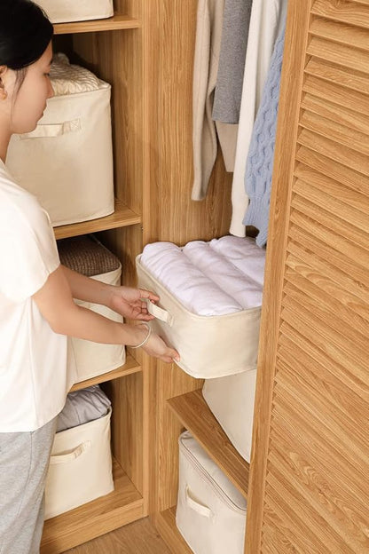 Decorative Basket Rectangular Fabric Storage Bin Organizer Basket - Image 4