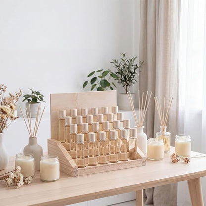 AceOrbit 4 Tier 24 Slots Wooden Essential Oil Organizer - Image 4