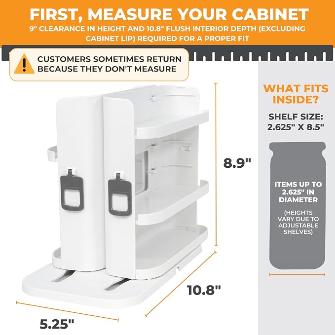 Spice Rack Organizer for Cabinet - Image 2