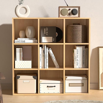 Wooden 9 Cube Storage Organizer - Image 7