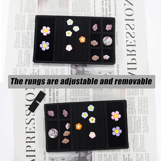 Velvet Jewelry Organizer Tray - Image 4