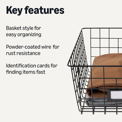 Amazon Basics Wire Storage Baskets - Image 2
