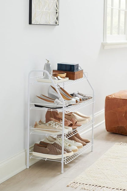 Rubbermaid 4-Tier Wire Shoe Rack, Simple Assemble, Storage Shelf - Image 2