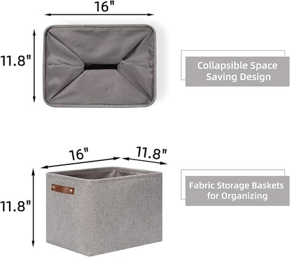 HNZIGE Large Rectangle Storage Baskets - Image 2