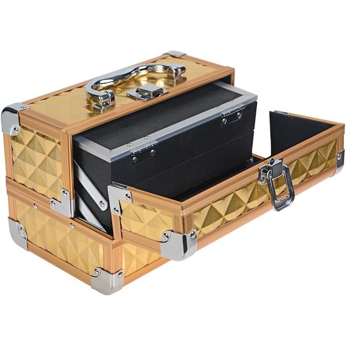 SHANY Chic Makeup Train Case Cosmetic Box Portable Makeup Case Cosmetics Beauty - Image 6