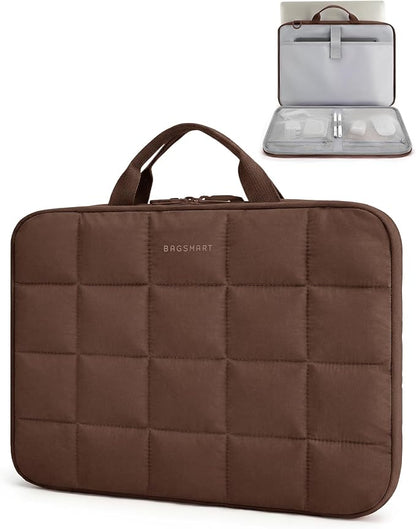 BAGSMART Laptop Case with Handle, Puffy Laptop Sleeve Bag by BAGSMART