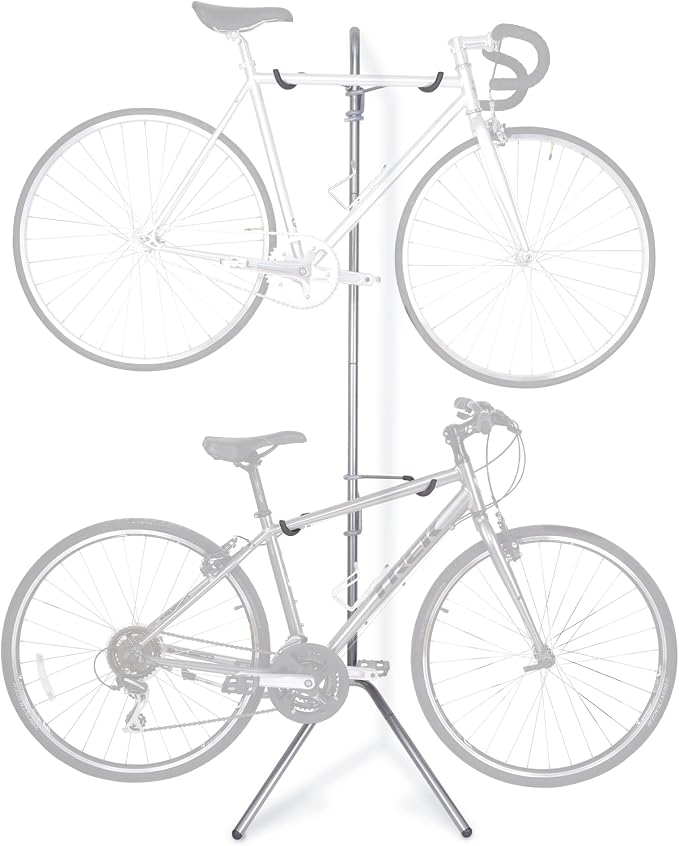 Delta Cycle Two Bike Gravity Pole Stand Garage, 2 Bike Storage Rack, No by deltaCycleandHome