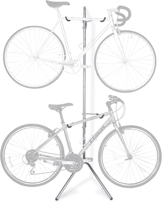 Delta Cycle Two Bike Gravity Pole Stand Garage, 2 Bike Storage Rack, No by deltaCycleandHome