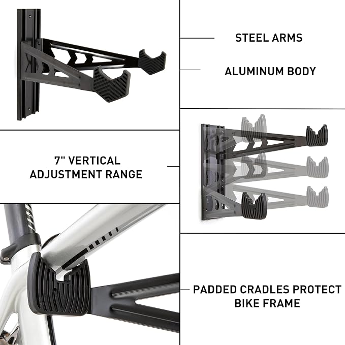 FEEDBACK SPORTS | Velo Wall Rack Bike Storage | Bicycle Hanger Mount - Image 3