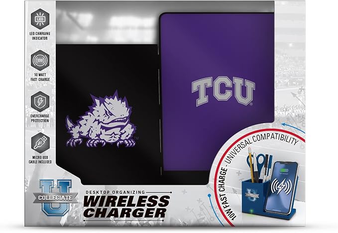 SOAR NCAA Unisex Cell Phone Wireless Charging Stand and Desktop Organizer - Image 3