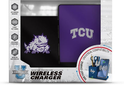 SOAR NCAA Unisex Cell Phone Wireless Charging Stand and Desktop Organizer - Image 3