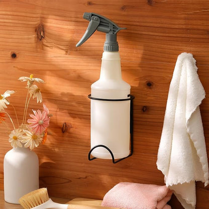 CroBlissful 4 Pcs Spray Bottle Holder Wall Mount Heavy Duty Spray Bottle Rack - Image 3
