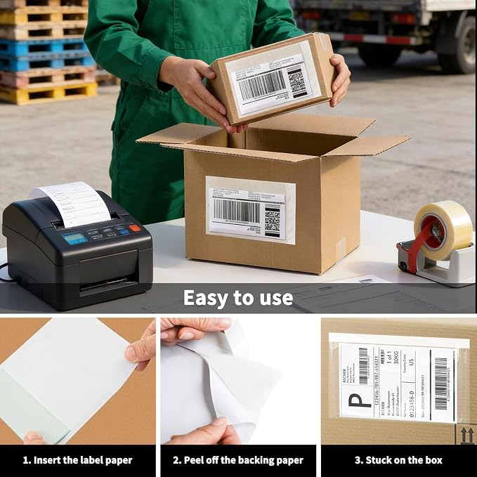 9527 Product 7.5" x 5.5" Packing List Envelope, Waterproof Top Loading Packing - Image 6
