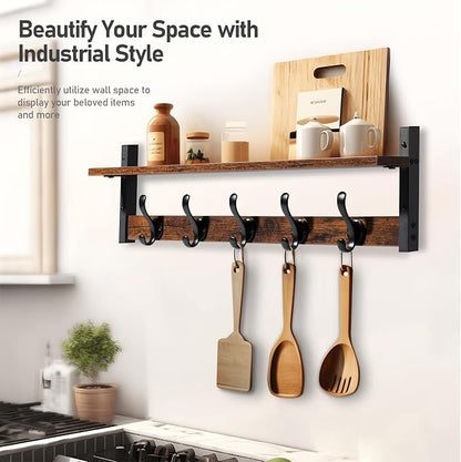 Tatub 29" Rustic Coat Rack Wall Mount - Image 5