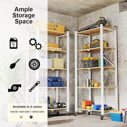 5-Tier Foldable Storage Shelves - Image 6