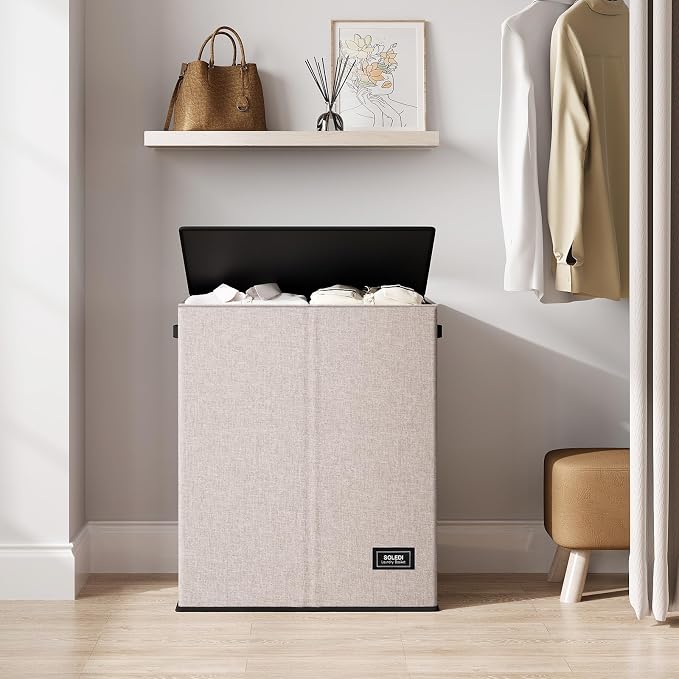 SOLEDI Large Double Laundry Hamper - Image 6