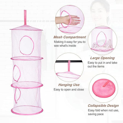 uxcell 2Pcs Mesh Hanging Storage Basket - Image 3