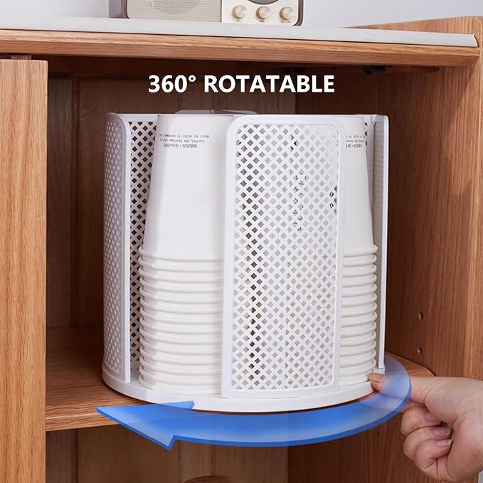 Rotatable cup and lid organizer box - Image 8