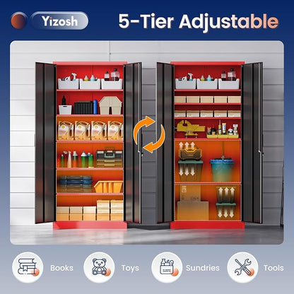 Yizosh Metal Storage Cabinet - Image 7