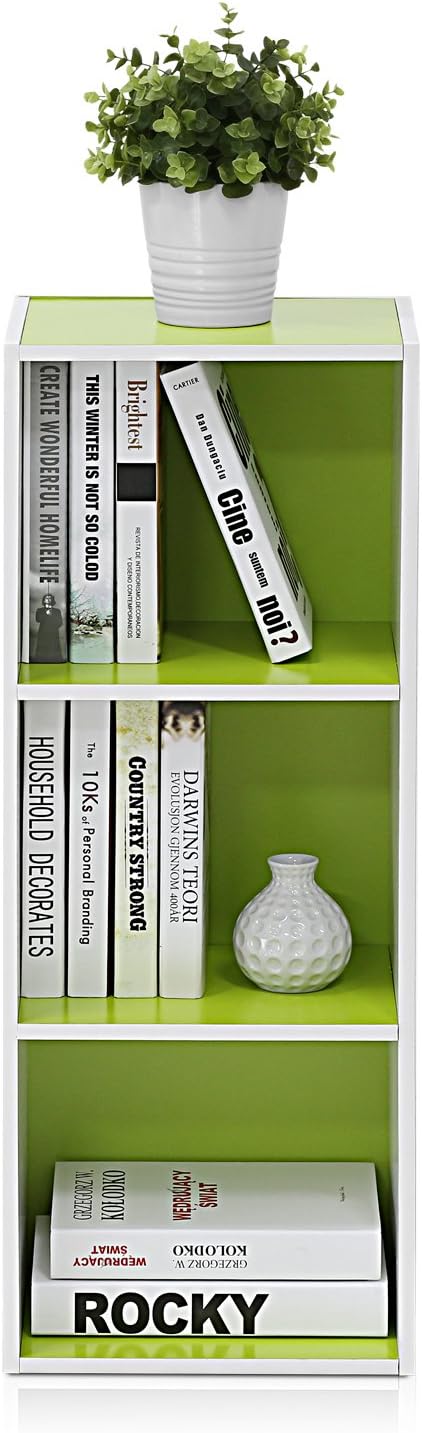 Furinno LUDER Book Shelf, 3-Cube Bookshelf, Bookcase - Image 4