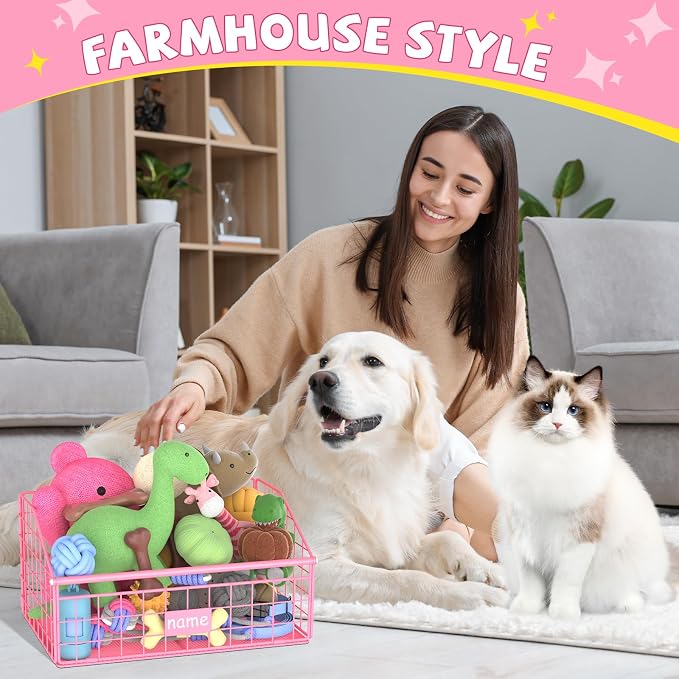 Kaiferty Indestructible Dog Toy basket, Small Toy Box - Image 6