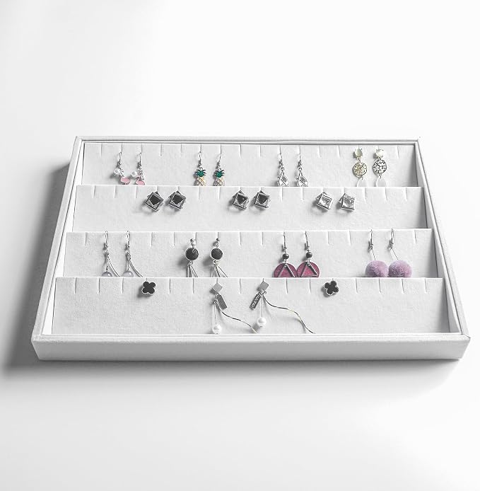 Frebeauty Stackable Velvet Jewelry Organizer Trays - Image 6