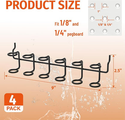 HUHOLE 4PC Pegboard Screwdriver Holder - Image 2