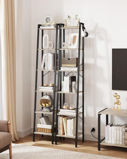 Hzuaneri Ladder Shelf, Freestanding Corner Storage Shelf | Bookcase - Image 6