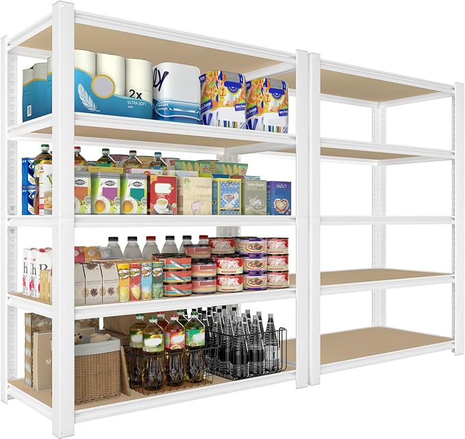 PrimeZone 28" W x 12" D x 59" H Closet Storage Shelves by PrimeZone