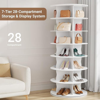 7-Tier Rotating Standing Shelf Unit - Image 4