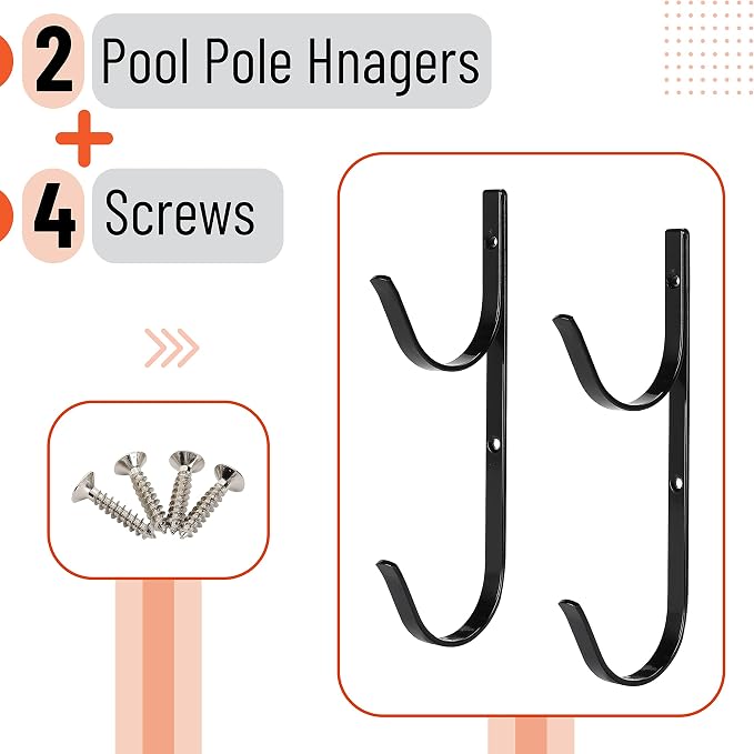 UNCO- Pool Pole Hanger, 2 Pack, Pool Equipment Hooks | - Image 2