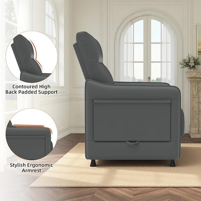 3-Piece Living Room Sofa Set, Faux Leather Loveseat & Accent Chairs Set of 2 - Image 5