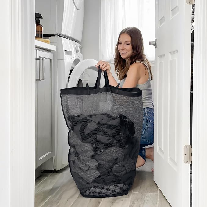 Goodpick Laundry Basket with Wheels, 100L Rolling Laundry Hamper with Lid - Image 2